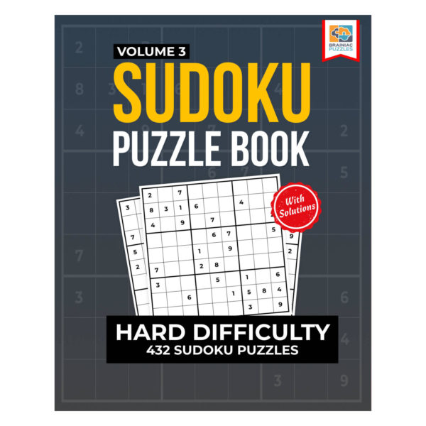 Sudoku - Book - Hard - Volume 3 - Cover