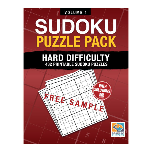 Sudoku - Printable Sample - Hard - Cover