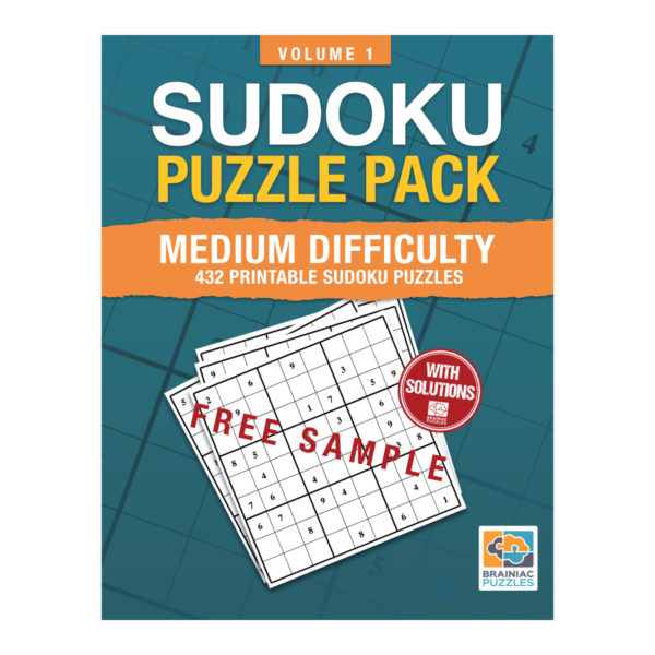 Sudoku - Printable Sample - Medium - Cover